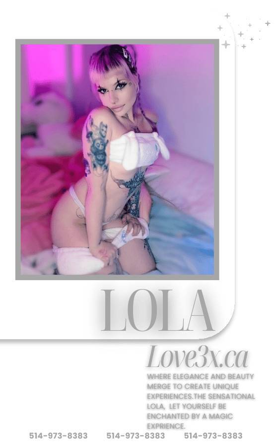 Portrait of Lola Love, escort with Love3x agency.